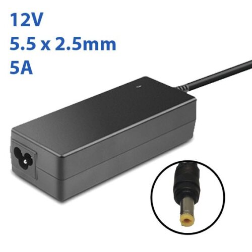 Cargador 12V 5A 5.5mm x 2.5mm