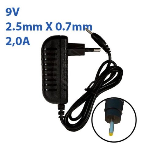 Cargador Tablet 9V 2A 2.5mm