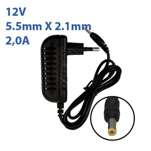 Cargador 12V 2A 5.5mm X 2.1mm