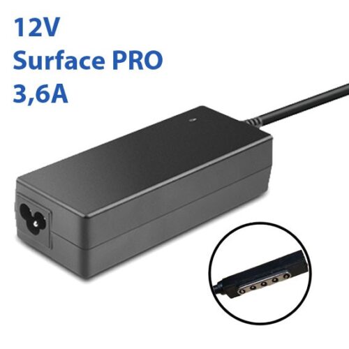 CARGADOR MICROSOFT SURFACE PRO 1, 2 12V 3.6A