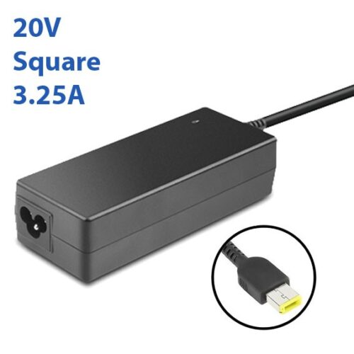 Cargador Lenovo 20v 3.25 Square 65W