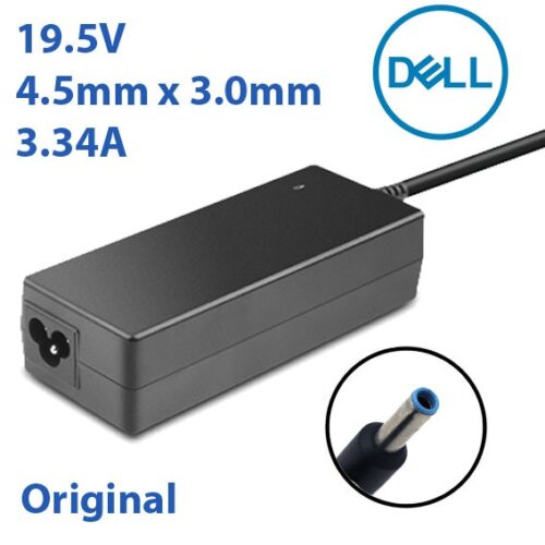 CARGADOR ORIGINAL DELL 19.5V 3.34A 4.5mmX3.0mm 65W