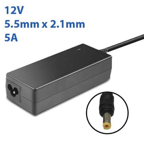 CARGADOR 12V 5A 5.5mmX2.1mm 60W