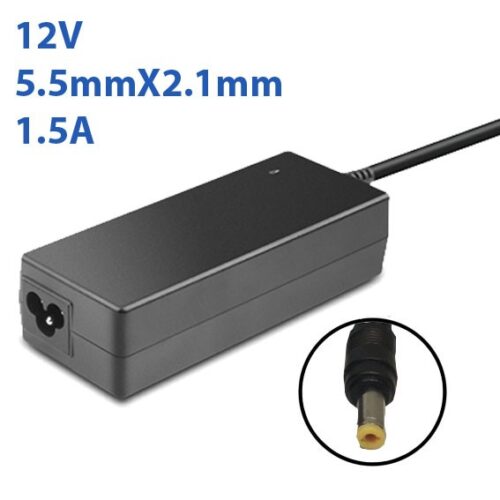 CARGADOR 12V 1.5A 5.5mmX2.1mm 18W